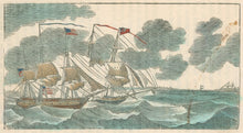 Load image into Gallery viewer, Unattributed  “Hornet and Peacock.”  From Horace Kimball’s "American Naval Battles…"