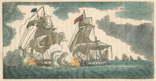 Load image into Gallery viewer, Unattributed  “Peacock and Le Epervier.”  From Horace Kimball’s "American Naval Battles…"