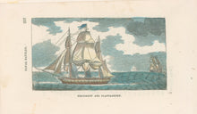 Load image into Gallery viewer, Unattributed “President and Plantagenet.” From Horace Kimball’s "American Naval Battles…"