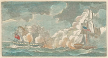 Load image into Gallery viewer, Unattributed  “United States and Macedonian.”  From Horace Kimball’s "American Naval Battles…"