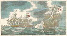 Load image into Gallery viewer, Unattributed  “Wasp and Frolic.”  From Horace Kimball’s "American Naval Battles…"