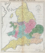 Load image into Gallery viewer, Gros, C. “England and Wales, . . . : Intended for the Elucidation of Lavoisne's Historical Atlas”