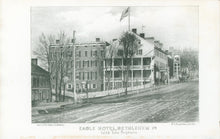 Load image into Gallery viewer, Unattributed after an ambrotype by H.P. Osborn.  “Eagle Hotel, Bethlehem, PA&quot;
