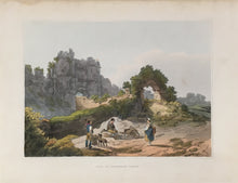 Load image into Gallery viewer, de Loutherbourg, Philipp Jakob “Gate of Carisbrook Castle.” From "Romantic and Picturesque Scenery of England and Wales...."