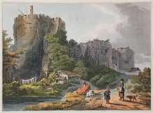 Load image into Gallery viewer, de Loutherbourg, Philipp Jakob “Chepstow Castle.” From "Romantic and Picturesque Scenery of England and Wales...."