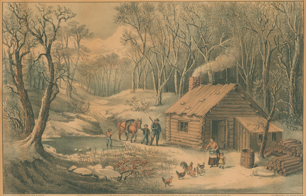 Currier & Ives  “A Home in the Wilderness”