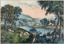 Load image into Gallery viewer, Currier &amp; Ives  &quot;Scene on the Susquehanna”

