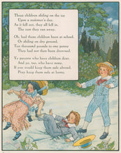 Load image into Gallery viewer, Richardson, Frederick "Three Children Sliding on the Ice" From Eulalie Osgood Grover's Mother Goose