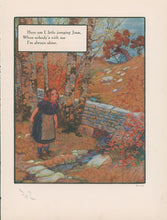 Load image into Gallery viewer, Richardson, Frederick "Here am I, Little Jumping Joan" From Eulalie Osgood Grover's Mother Goose