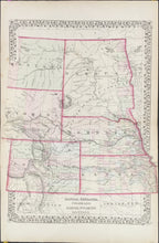 Load image into Gallery viewer, Mitchell, S. Augustus  “County Map of Kansas, Nebraska, Colorado, Dakota, Wyoming, Montana”