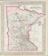 Load image into Gallery viewer, Gamble, W.H. "County Map of Minnesota"