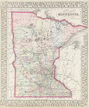 Load image into Gallery viewer, Gamble, W.H. "County Map of Minnesota"