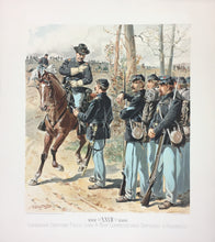 Load image into Gallery viewer, Ogden, H. A.  Plate 27  “Campaign Uniform-Field-Line & Non-Commissioned Officers & Privates, 1861-1866”