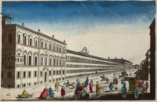 Load image into Gallery viewer, Unattributed  "Vue Perspective du Palais des Papes, sur le Mont Cavallo à Rome, et des Ecuries"
