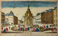 Load image into Gallery viewer, Unattributed  "Vue Perspective de la Fontaine du Soleil a Madrid"