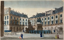 Load image into Gallery viewer, Unattributed   "Vue de la Place des Victoires À Paris"