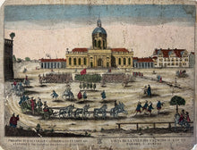Load image into Gallery viewer, Unattributed  "Prospectus Ecclesiæ Cathedralis et Loci ad Stationes Mutandas Destinati Berolini. / Vista de la Yglesia Cathedral y de la Parada a Berlin"