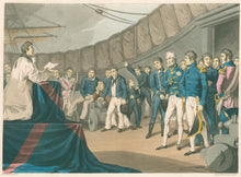 Load image into Gallery viewer, Atkinson, John A. “Sailors at prayers on board Lord Nelson’s Ship, After the Battle of the Nile”