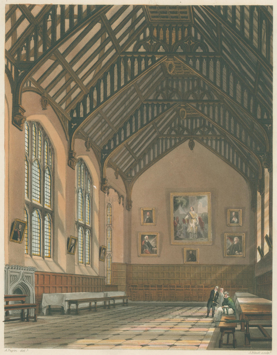 Pugin, A.  “Hall of Exeter College”