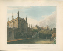 Load image into Gallery viewer, Nash, F.  “The Public Schools, & Part of Exeter College Library, From the Garden”