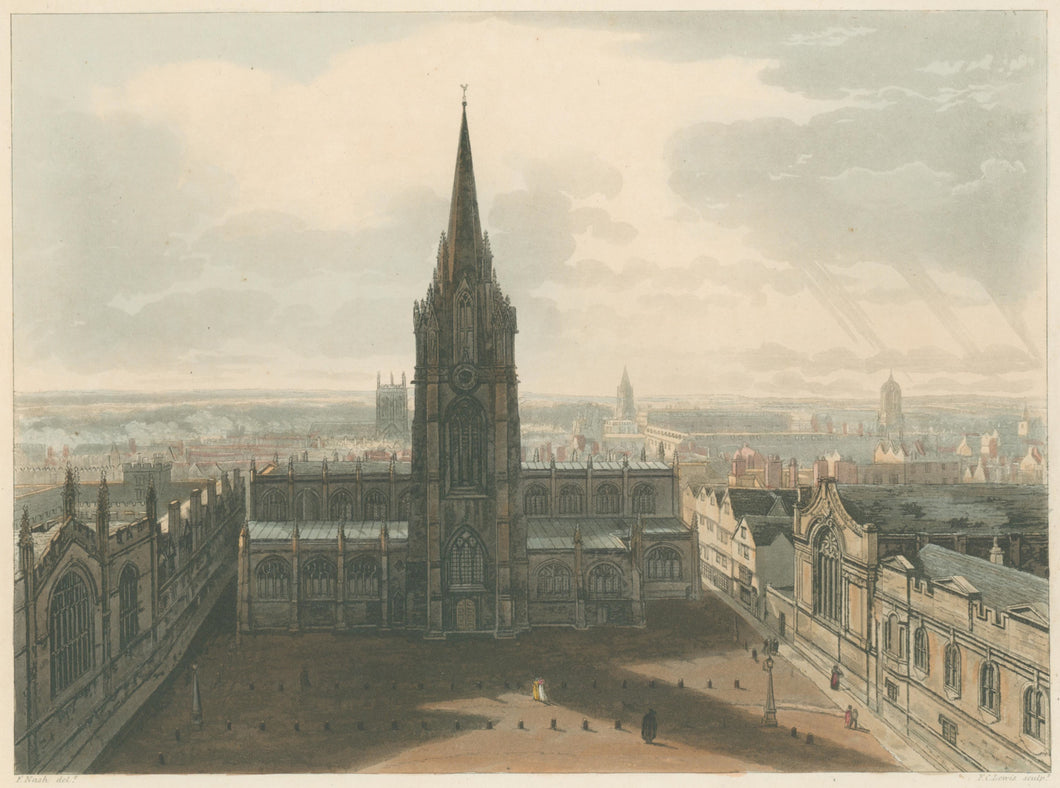 Nash, F.  “St. Mary’s Church, taken from the top of Radcliffe Library”