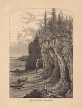 Load image into Gallery viewer, “The Cliffs near &#39;The Ovens.&#39;&quot; [Mt. Desert Island ME]  From &quot;Picturesque America&quot;
