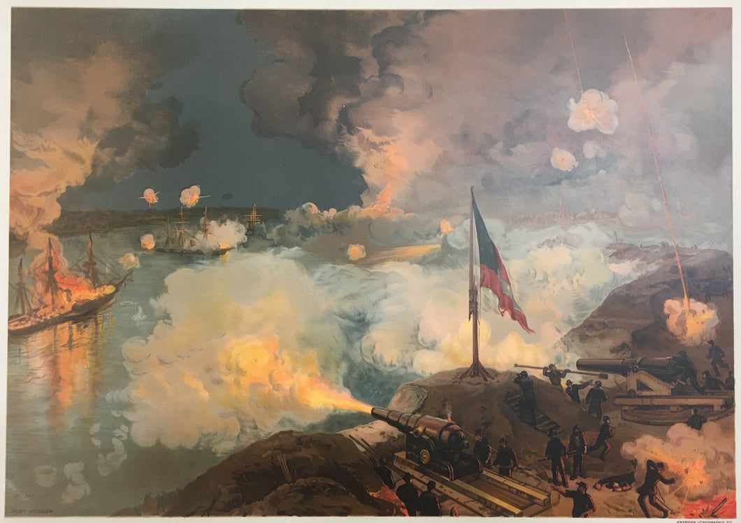 Davidson, J.O.  “Battle of Port Hudson.  Passing the River Batteries.”