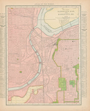 Load image into Gallery viewer, Rand, McNally “Main Portion of Kansas City, Kansas & Kansas City, MO”