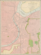 Load image into Gallery viewer, Rand, McNally “Main Portion of Kansas City, Kansas & Kansas City, MO”