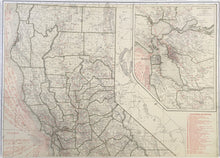 Load image into Gallery viewer, Rand McNally "Standard Map of California" (Northern)