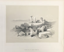 Load image into Gallery viewer, Roberts, David "Ruins of an Ionic Temple: Ruins called Om El-Hamed near Tyre." From "Views in the Holy Land, Syria, Idumea, Arabia, Egypt and Nubia"