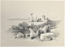 Load image into Gallery viewer, Roberts, David "Ruins of an Ionic Temple: Ruins called Om El-Hamed near Tyre." From "Views in the Holy Land, Syria, Idumea, Arabia, Egypt and Nubia"