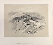 Load image into Gallery viewer, Roberts, David "Temple on Gebel Garabe called Surabit el Khadim February 17th 1839" From "Views in the Holy Land, Syria, Idumea, Arabia, Egypt and Nubia"