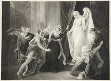 Load image into Gallery viewer, Wheatley, Francis Plate 37. “Winter’s Tale, Act IV, Scene iii. Shepherd’s Cottage. Florizel, Perdita, Shepherd, Clown, Mopsa, Dorcas; Polixenes and Camillo, disguised"