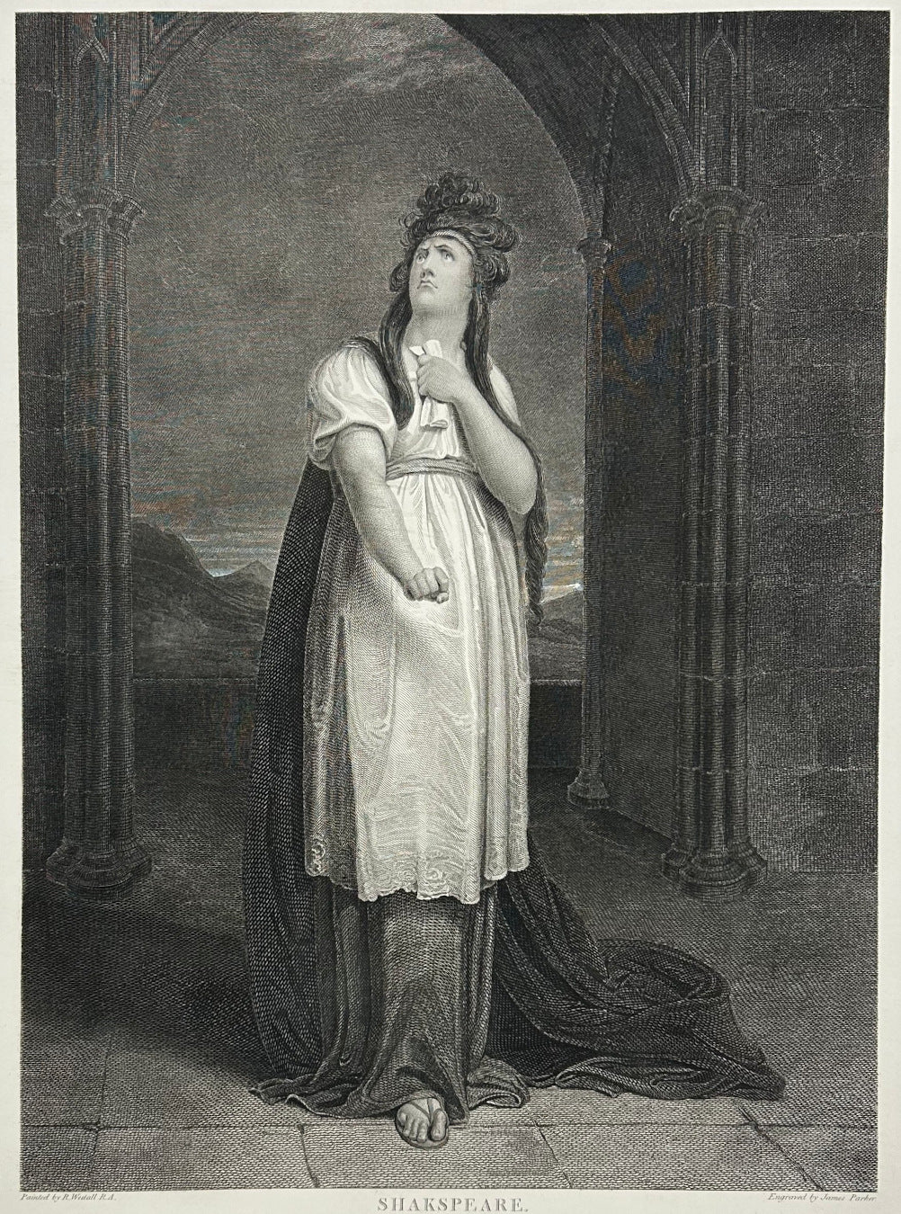 Westall, Richard Plate 47. “Macbeth, Act I, Scene v. Macbeth’s Castle. Lady Macbeth