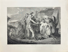 Load image into Gallery viewer, Barry, James Plate 51. “King Lear, Act V, Scene iii. Camp near Dover. Lear with Cordelia Dead. Edgar, Albany and Kent: Goneril, Regan&quot;
