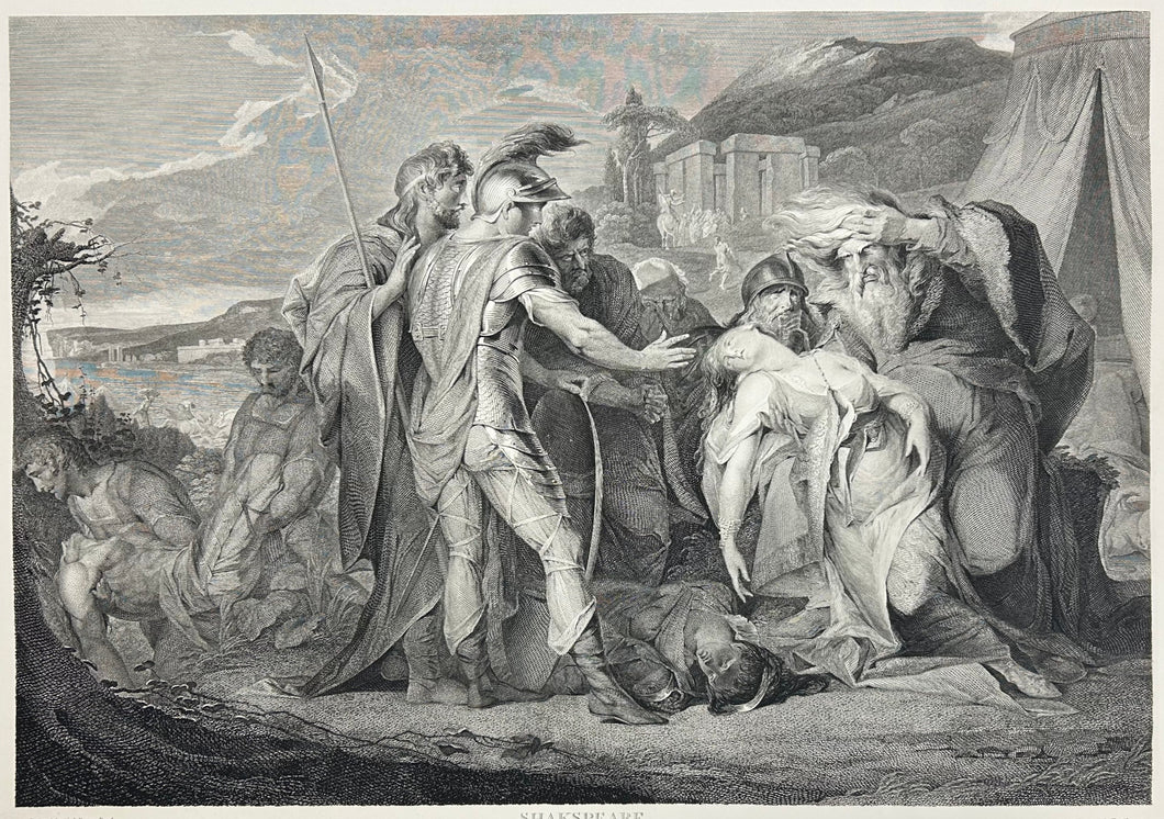 Barry, James Plate 51. “King Lear, Act V, Scene iii. Camp near Dover. Lear with Cordelia Dead. Edgar, Albany and Kent: Goneril, Regan