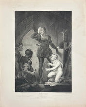 Load image into Gallery viewer, Northcote, James Plate 55. “King John, Act IV, Scene i. Prison. Arthur, Hubert and attendants"