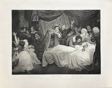 Load image into Gallery viewer, Opie, John Plate 94. “Romeo and Juliet, Act IV, Scene v. Chamber in Capulet’s Palace. Juliet (on bed), Capulet, Lady Capulet..."
