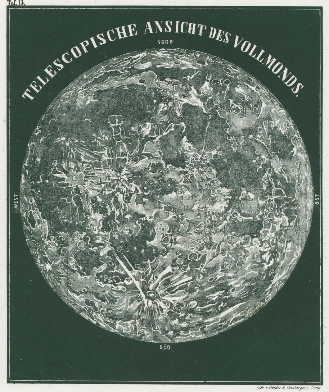Smith, Asa  [Telescopic View of the Full Moon]