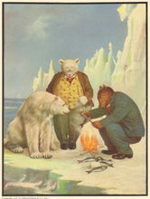 Load image into Gallery viewer, Campbell, V. Floyd &quot;TEDDY-B put a match to a pile of wood&quot; From &quot;The Roosevelt Bears&quot;
