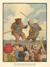 Load image into Gallery viewer, Campbell, V. Floyd "They walked on ropes drawn good and tight." From "The Roosevelt Bears"