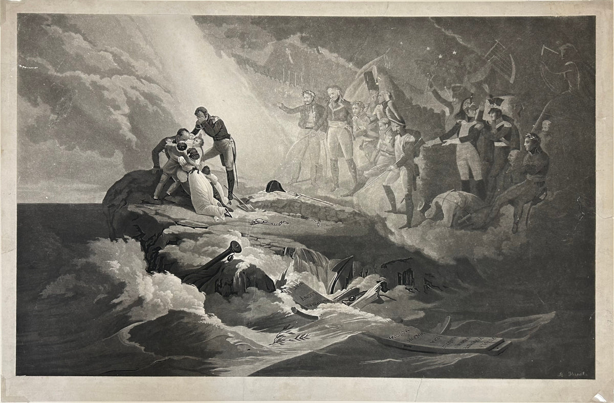 Horace [An Allegory on the Defeat of Napoleon Bonaparte] Philadelphia Print Shop