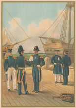 Load image into Gallery viewer, Unattributed “Commander, Captain and Lieutenant of the Navy and Lieutenant and Staff Officer of Marines-1840”