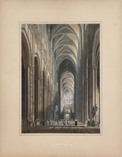 Load image into Gallery viewer, Wild, C.  “Nave of the Cathedral of Amiens.” From  "Wild’s English Cathedrals and Wild’s Foreign Cathedrals"
