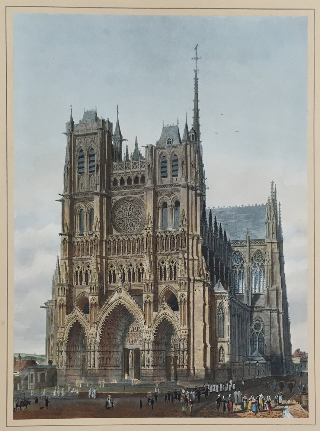 Wild, C.  “West Front of the Cathedral of Amiens.” From 