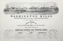 Load image into Gallery viewer, Duval, P.S. & Co.  “Washington Mills Gloucester N.J. near Philadelphia”