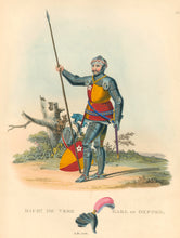 Load image into Gallery viewer, Meyrick, Samuel Rush.  “Richd. De Vere, Earl of Oxford A.D. 1416.”  Plate XXXIX