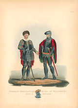Load image into Gallery viewer, Meyrick, Samuel Rush.  “Thomas Montacute, Earl of Salisbury, and a Knight A.D. 1422.”  Plate XLI