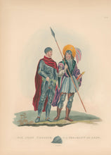 Load image into Gallery viewer, Meyrick, Samuel Rush.  “Sir John Crosbie &amp; a Sargeant at Arms A.D. 1457.”  Plate LII
